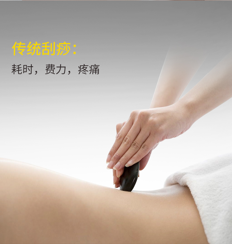 傳統(tǒng)刮痧的缺點(diǎn)：耗時(shí)、費(fèi)力而且很痛